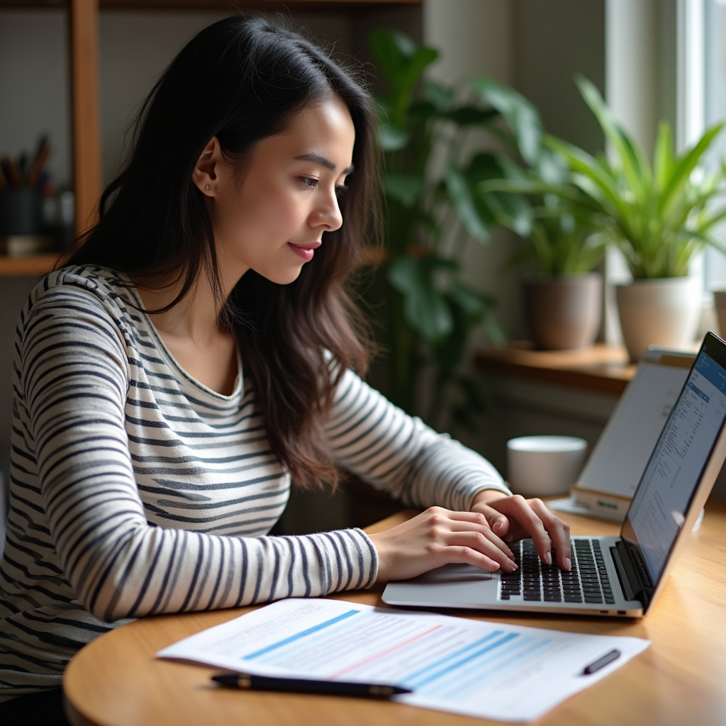 Participant completând formularul de înscriere online pentru concurs